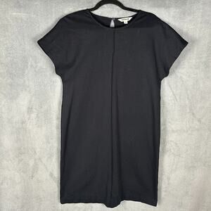 Boden Dress Womens 10R Black Short Sleeve Stretch Preppy Minimalist Neutral